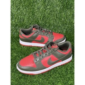 Nike Dunk Low Retro Mystic Red Cargo Khaki DV0833-600 Men's Size 10 New